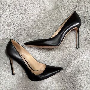 Jimmy Choo Black Leather Heels